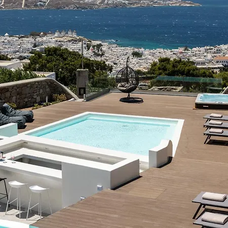 In Mykonos - 6 Bedroom - 1km From - Infinity Pool - Sunset View Villa Mykonos Town